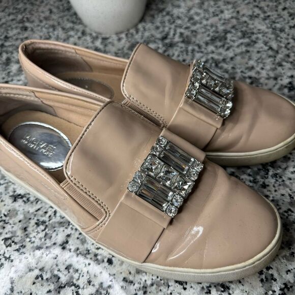 MICHAEL Michael Kors Tan and Pink Flats with Rhinestone Embellishment - Picture 5 of 12